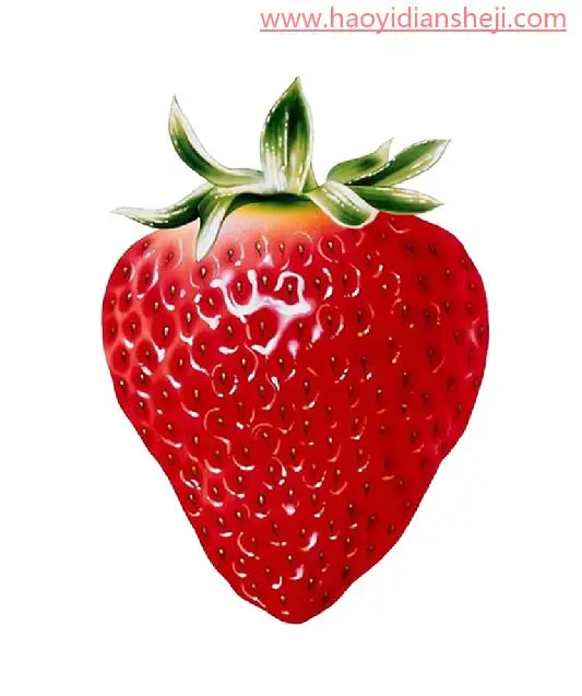 切割效果，绘制水果切割效果_www.haoyidiansheji.com