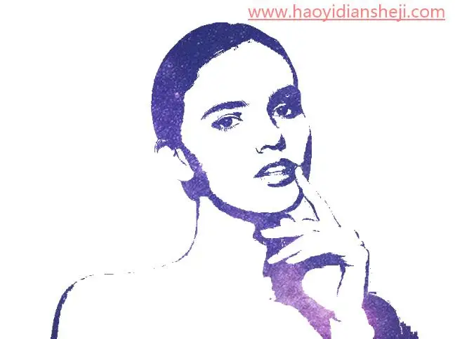 星空头像，制作唯美的蓝色星空头像_www.haoyidiansheji.com
