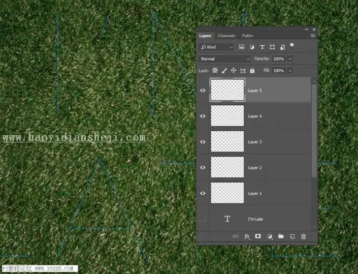 可爱字，通过PS制作可爱的毛绒绒质感的仿皮毛字体_www.haoyidiansheji.com
