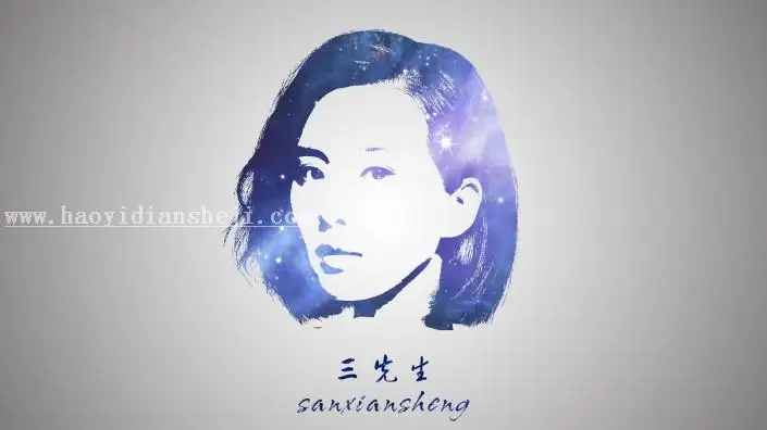 星空头像，用刘诗诗做范例制作星空蓝色头像_www.haoyidiansheji.com
