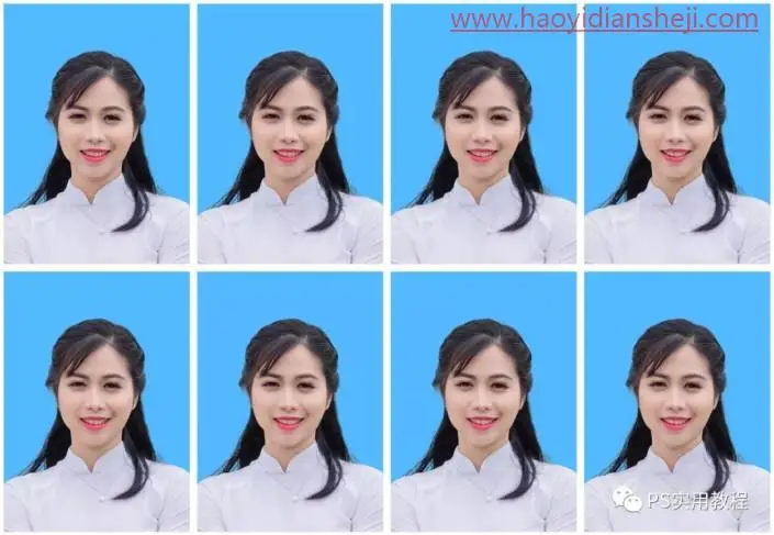证件照，把生活照从抠图修图调色到排版的寸照制作过程_www.haoyidiansheji.com