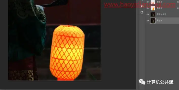 发光效果，给夜晚不亮的灯笼制作灯源_www.haoyidiansheji.com