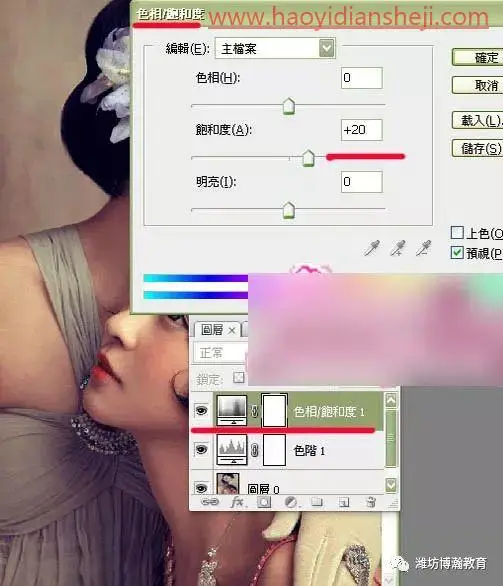 油画效果，把人物照片制作成真实油画效果_www.haoyidiansheji.com