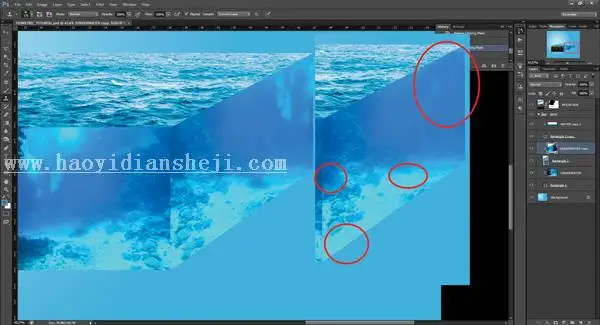场景合成，在ps中合成一个微缩水族馆_www.haoyidiansheji.com