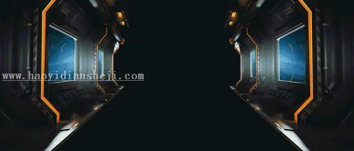 淘宝海报，科技感觉运动跑鞋宣传海报_www.haoyidiansheji.com