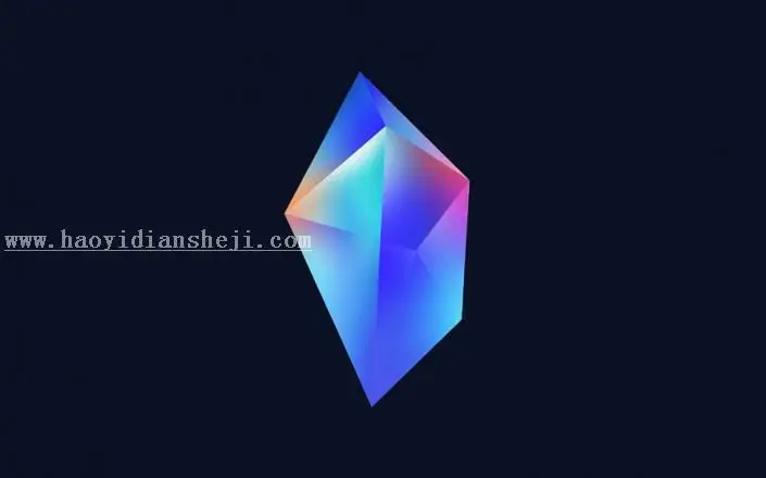 图标设计，通过PS制作设计质感水晶图标_www.haoyidiansheji.com