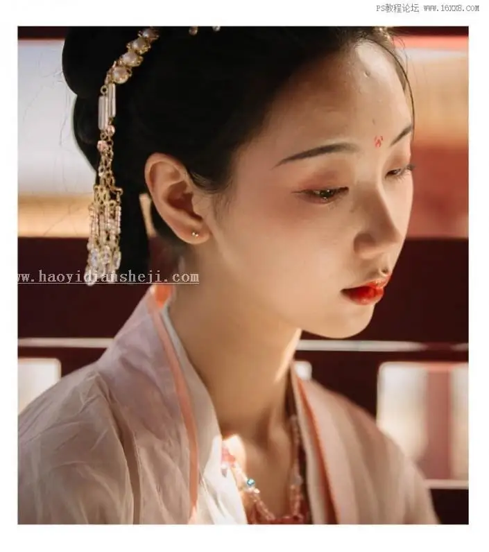 LR调色教程，古典写真人像照片后期教程_www.haoyidiansheji.com