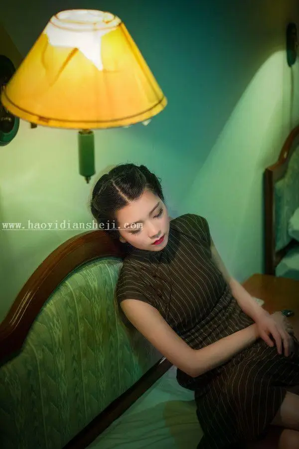 复古色，用PS调出室内人像情绪片的复古色调_www.haoyidiansheji.com