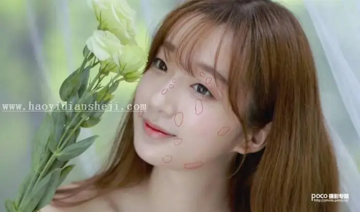 皮肤处理，人像后期精修皮肤教程_www.haoyidiansheji.com