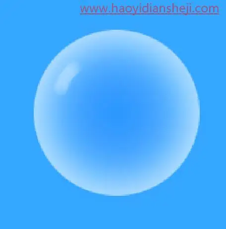 泡泡教程，在PS中绘制一个梦幻的泡泡_www.haoyidiansheji.com