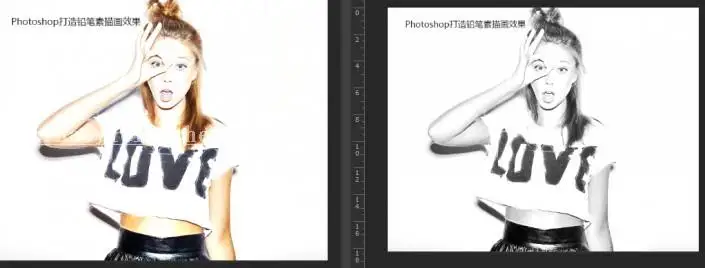 素描效果，如何用Photoshop打造铅笔素描画效果_www.haoyidiansheji.com