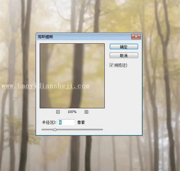森林系，用PS给树林里拍摄的人像添加梦幻效果_www.haoyidiansheji.com