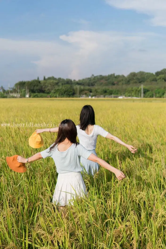 摄影教程，闺蜜照双人摄影教程_www.haoyidiansheji.com