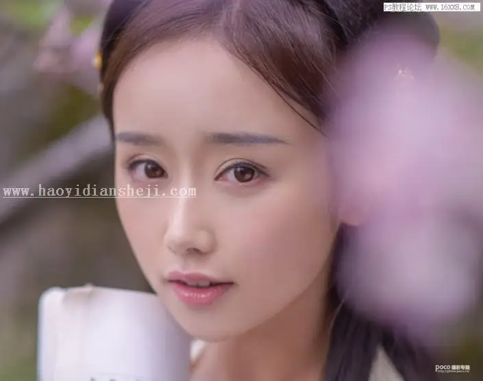 粉色效果，用PS调出古风人像甜美效果_www.haoyidiansheji.com