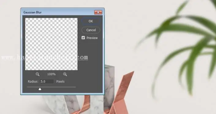 3D功能，通过PS中的3D功能设计大理石玫瑰材质的文字_www.haoyidiansheji.com