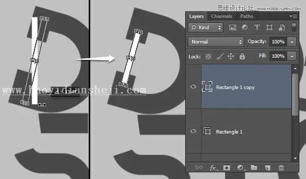 3D字体，通过PS制作红色积木立体文字图片_www.haoyidiansheji.com