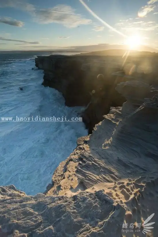 海岸风景，调出暖色海岸边照片教程_www.haoyidiansheji.com