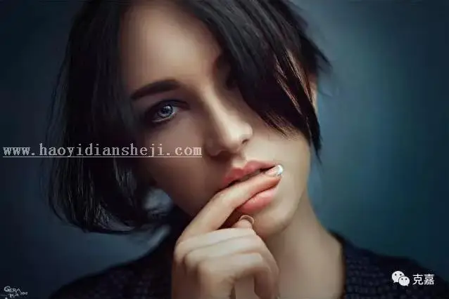 人像后期，给国外时尚模特修图实例_www.haoyidiansheji.com