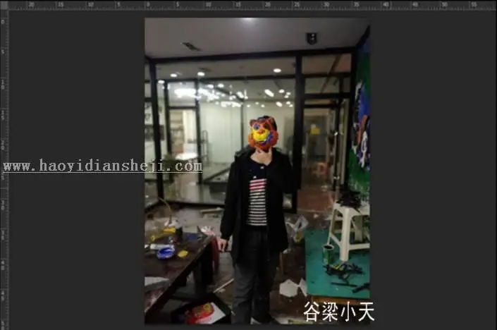 故障效果，用ps制作一个具有干扰信号画风的人像_www.haoyidiansheji.com