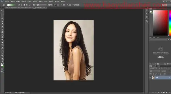 素描效果，在PS中完成简单易学的照片转素描效果_www.haoyidiansheji.com