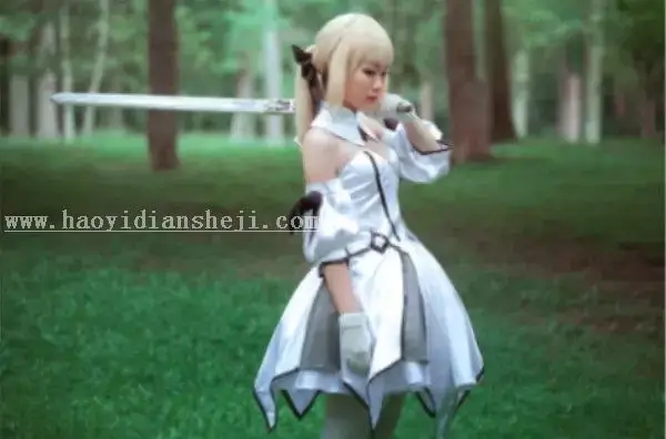 COS照片，制作冷色调COSplay照片_www.haoyidiansheji.com