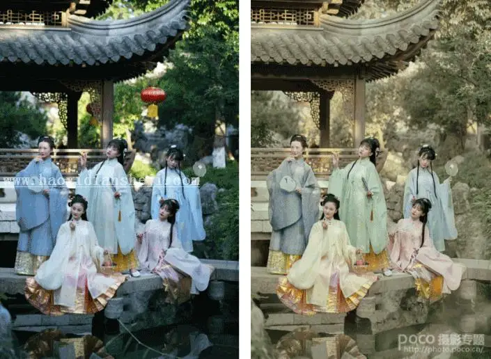 古风照片，通过PS制作古意画卷般风格的古装人像_www.haoyidiansheji.com