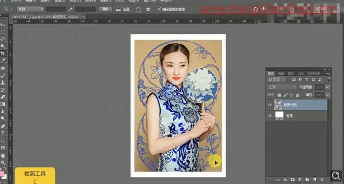 古风后期，打造人物中国风效果_www.haoyidiansheji.com