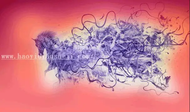 插画制作，在PS中建一个艺术马插画_www.haoyidiansheji.com