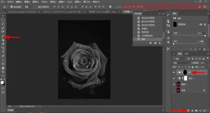 火焰效果，制作一款逼真的火焰效果玫瑰花_www.haoyidiansheji.com