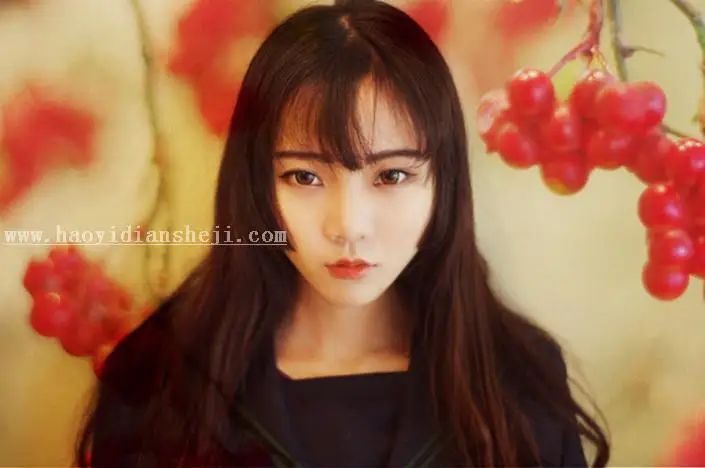人像效果，混合模式制作柔美效果_www.haoyidiansheji.com