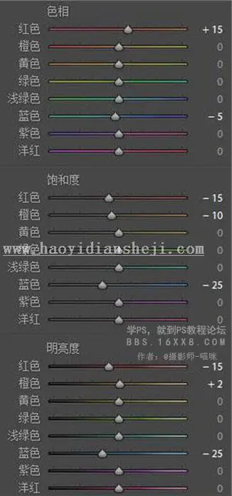 夜景调色，夜景人像调出蓝色调效果_www.haoyidiansheji.com