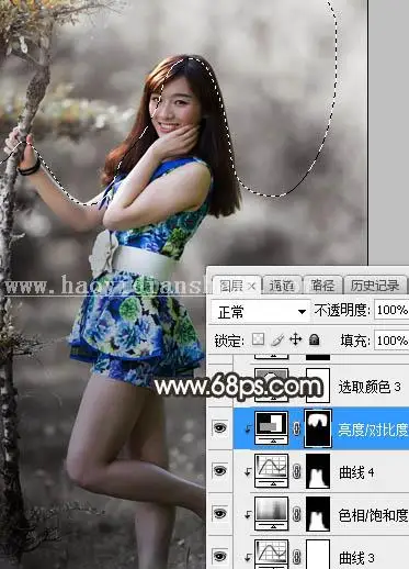 棕色调，调出暗调棕色效果照片教程_www.haoyidiansheji.com