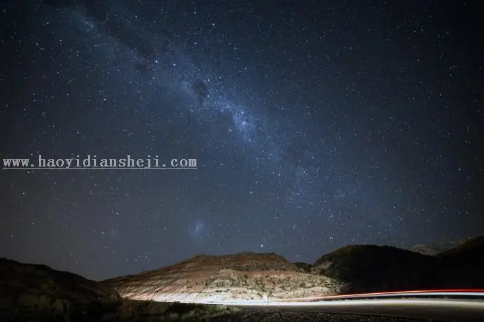 星空效果，制作星空剪影效果视频教程_www.haoyidiansheji.com