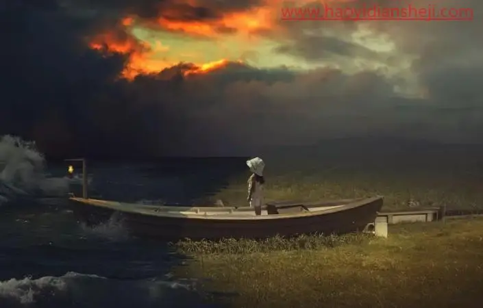 创意合成，制作一张万家灯火浪漫场景_www.haoyidiansheji.com
