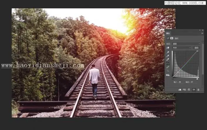 晚霞效果，用PS给普通照片添加梦幻的晚霞效果_www.haoyidiansheji.com
