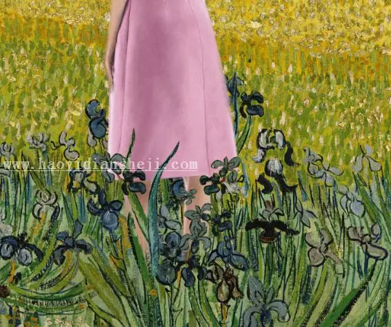 油画效果，制作梵高式的人物油画照片_www.haoyidiansheji.com