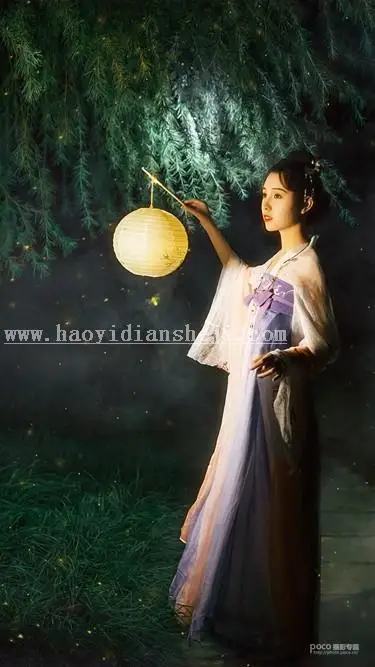 古风写真，通过PS制作夜景古风写真人像_www.haoyidiansheji.com