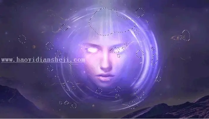 场景合成，用PS合成一个抽象的超现实科幻人物_www.haoyidiansheji.com
