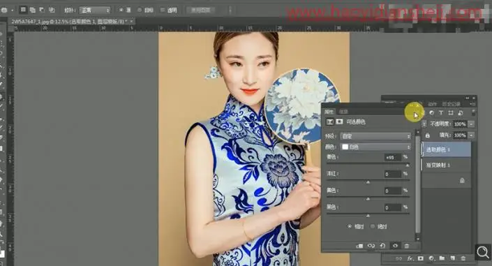 古风后期，打造人物中国风效果_www.haoyidiansheji.com