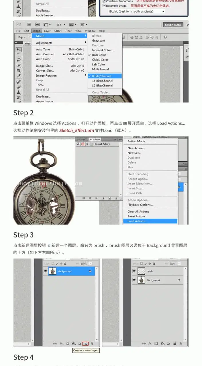 素描效果，用PS营造素描效果照片_www.haoyidiansheji.com