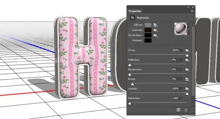 3D功能，通过PS的3D功能制作沙发上的靠枕_www.haoyidiansheji.com