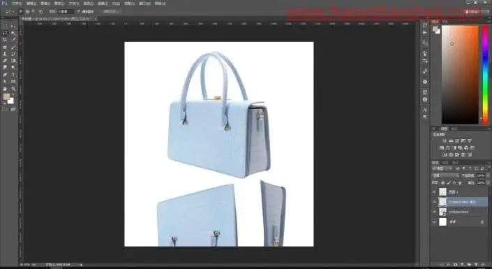倒影效果，在ps中给商品制作倒影_www.haoyidiansheji.com