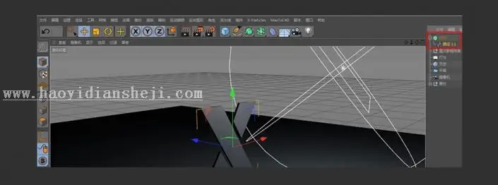 金属字，用C4D制作金属立体挤压字体_www.haoyidiansheji.com