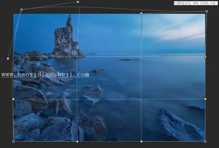 风景照片，用PS给照片制作完美的透视效果_www.haoyidiansheji.com