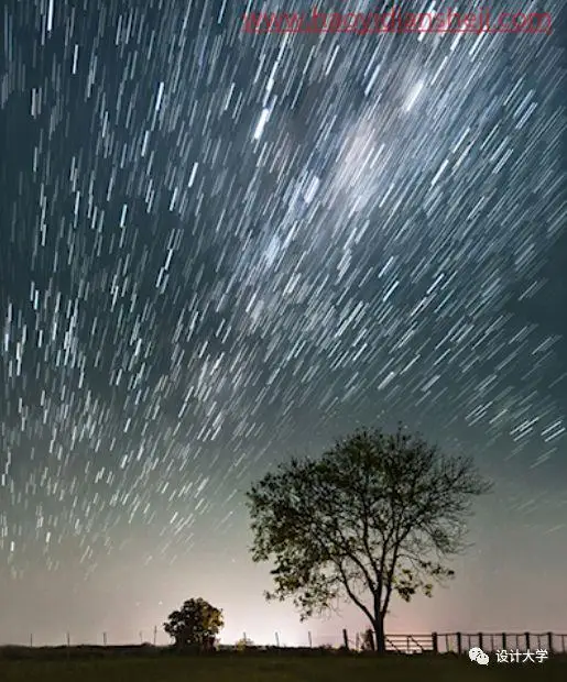 星空效果，制作流星雨效果的照片_www.haoyidiansheji.com