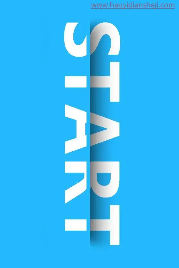 分割效果，制作文字创意分割效果_www.haoyidiansheji.com