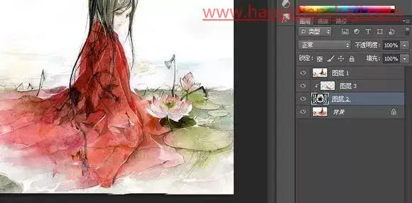水波效果，制作古风动态水波效果人像_www.haoyidiansheji.com