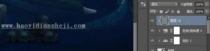 场景合成，打造一个海底寻宝的奇幻场景_www.haoyidiansheji.com
