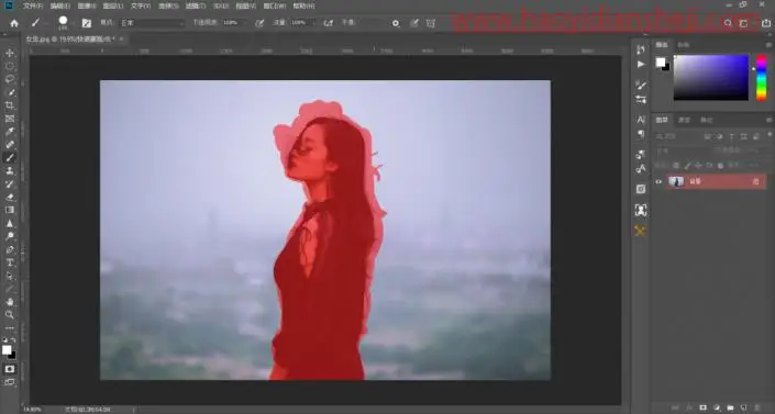 抠图教程，复杂轮廓人物的抠图实例教程_www.haoyidiansheji.com