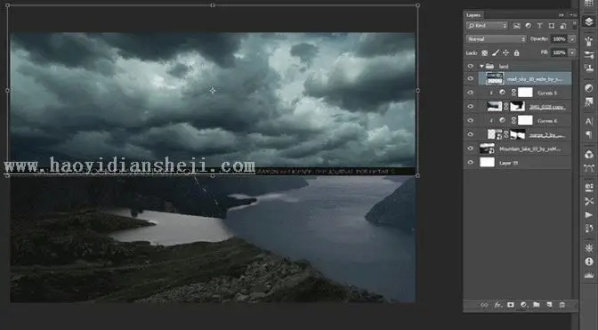 场景合成，在PS里创建一个魔幻瑰丽的场景_www.haoyidiansheji.com
